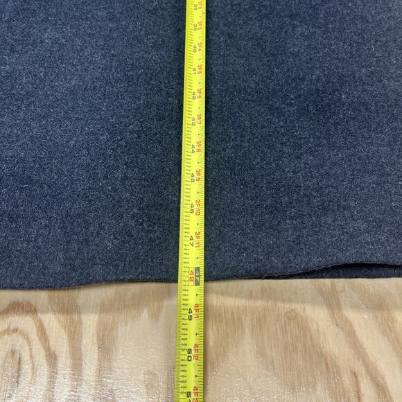 Vintage Towncraft 100% Wool Overcoat Topcoat 44L Dark Gray Mens 44L Old Money - Picture 15 of 16